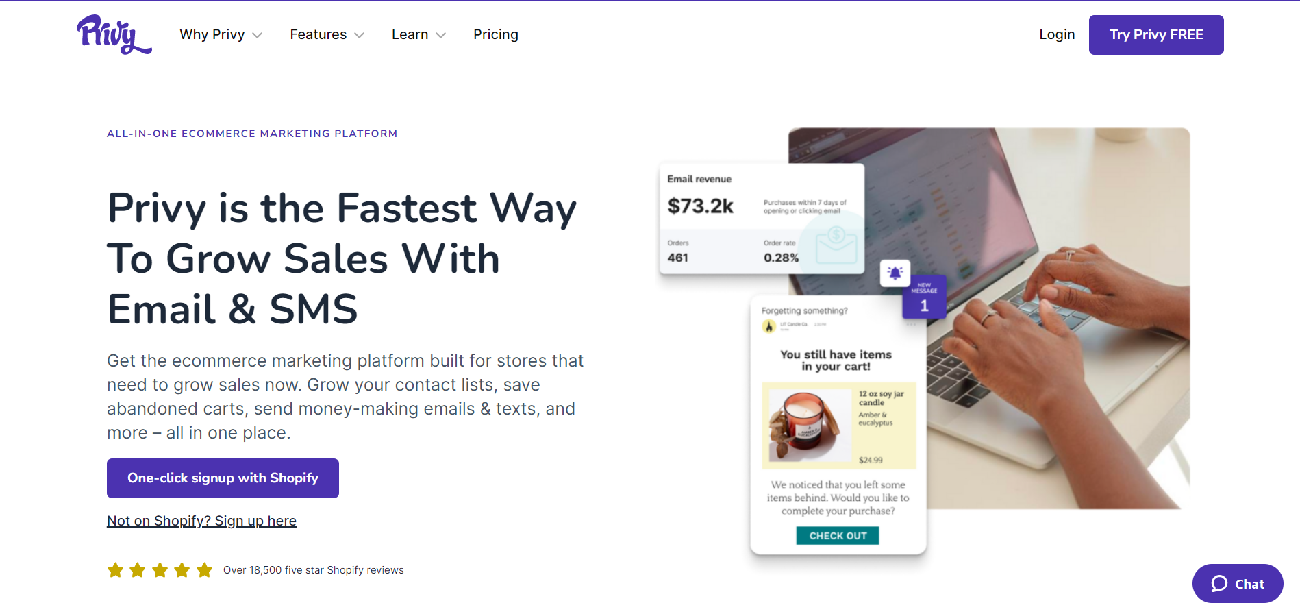 1. Privy Email Marketing App For Small Ecommerce Businesses 